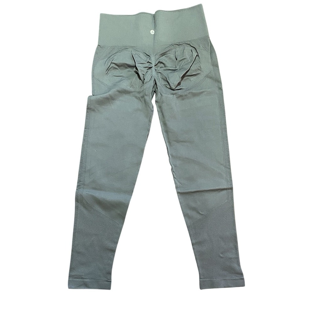 HALARA NWOT High Waisted 7/8 seamless Scrunch Butt Lifting Legging L Large Gray - Picture 2 of 7